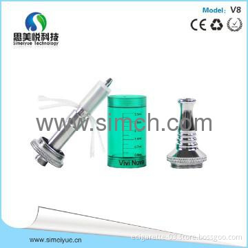 Rechangeable vivi nova V8 electronic cigarette glass tank